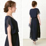 パーティードレス ロングワンピース ラウンドネック | レースレディース  | 詳細画像17 