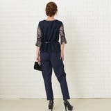 ベルト付 レース五分袖 パーティードレス | レースレディース  | 詳細画像14 