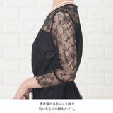 ラウンドレースネック パーティードレス 総レース | レースレディース  | 詳細画像3 
