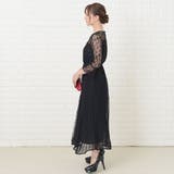 ラウンドレースネック パーティードレス 総レース | レースレディース  | 詳細画像8 