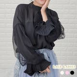 チュールスリーブ シャツ ブラウス | レースレディース | 詳細画像1