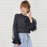 チュールスリーブ シャツ ブラウス | レースレディース | 詳細画像14