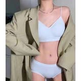 ブラジャーショーツセット ノンワイヤー リブ | レースレディース | 詳細画像7