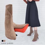 ハイヒールブーツ ショートブーツ ピンヒール | レースレディース  | 詳細画像1 