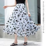 チュールスカート スカート ロングフレアスカート | レースレディース  | 詳細画像3 