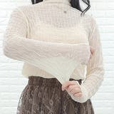 シースルー シアータートル 長袖カットソー | レースレディース  | 詳細画像13 