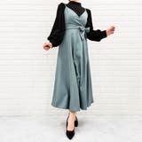 バックリボン パイピングキャミワンピース フレア | レースレディース | 詳細画像8