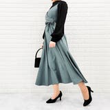 バックリボン パイピングキャミワンピース フレア | レースレディース | 詳細画像9