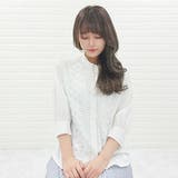 シフォンジョーゼット レースシャツ 七分袖 | レースレディース | 詳細画像7