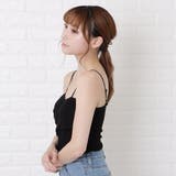 カップ付き クロスデザイン キャミソール | レースレディース | 詳細画像4