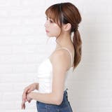 カップ付き クロスデザイン キャミソール | レースレディース | 詳細画像7