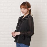 ラッフルフレア ボウタイ ブラウス | レースレディース  | 詳細画像4