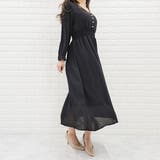 Vネック シフォン ロングワンピース | レースレディース  | 詳細画像12