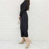 Vネック シフォン ロングワンピース | レースレディース  | 詳細画像13