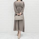 Vネック シフォン ロングワンピース | レースレディース  | 詳細画像8