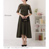 刺繍レース使いワンピースドレス ロングワンピース レディース | レースレディース  | 詳細画像6 