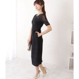 花柄総レース ロング丈 ワンピース | レースレディース  | 詳細画像6 