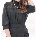 スタンドカラー オールインワン パンツドレス | レースレディース | 詳細画像9