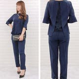 五分袖 無地 パンツセットアップ | レースレディース  | 詳細画像11 