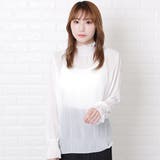 マジョリカプリーツ ハイネック ブラウス | レースレディース  | 詳細画像4 