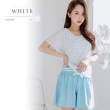 Tシャツ＆ショートパンツ付き ボーダータンキニ 水着4点セット | レースレディース  | 詳細画像14 