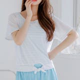 Tシャツ＆ショートパンツ付き ボーダータンキニ 水着4点セット | レースレディース  | 詳細画像16 