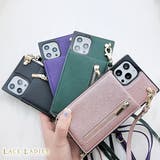 ショルダーストラップ付 多機能 iPhoneケース | レースレディース | 詳細画像1