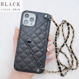 チェーンストラップ付 キルティング iPhoneケース | レースレディース  | 詳細画像4 