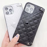 チェーンストラップ付 キルティング iPhoneケース | レースレディース  | 詳細画像11 