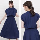 バンドカラー フレンチスリーブ プリーツ | レースレディース | 詳細画像11