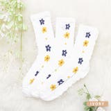 靴下 クルーソックス 花柄 | レースレディース  | 詳細画像3