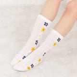 靴下 クルーソックス 花柄 | レースレディース  | 詳細画像10