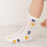 靴下 クルーソックス 花柄 | レースレディース  | 詳細画像19