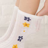 靴下 クルーソックス 花柄 | レースレディース  | 詳細画像20