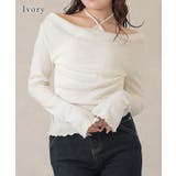 ホルターネック ドレープ レイヤード風 | レースレディース  | 詳細画像3 