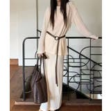 透かし編み クルーネック ベルト付き | レースレディース  | 詳細画像14 