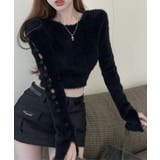 ボタン カットアウトコンパクト シャギー | レースレディース  | 詳細画像5 