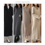 ハーフジップ リブ ロング | レースレディース  | 詳細画像2 