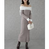 配色 シャギー オフショル | レースレディース  | 詳細画像16 