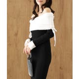 配色 シャギー オフショル | レースレディース  | 詳細画像5 