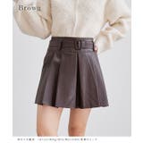 ベルト付き レザータッチ プリーツ | レースレディース  | 詳細画像3 
