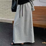 ソリッドカラー マキシ丈 イージー | レースレディース  | 詳細画像1 