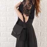 ラウンドフラップ ブラック フォーマルバッグ | レースレディース  | 詳細画像12 