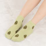 靴下 ショートソックス アボカド柄 | レースレディース  | 詳細画像4 