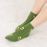 靴下 ショートソックス アボカド柄 | レースレディース  | 詳細画像8 