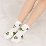 靴下 ショートソックス アボカド柄 | レースレディース  | 詳細画像13 