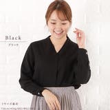 Vネック シフォン ブラウス | レースレディース | 詳細画像13