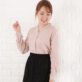Vネック シフォン ブラウス | レースレディース | 詳細画像17