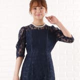 パーティードレス パワーショルダー 総レース | レースレディース  | 詳細画像15 