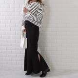 ボーダー柄 ヘンリーネック ニット | レースレディース  | 詳細画像8 